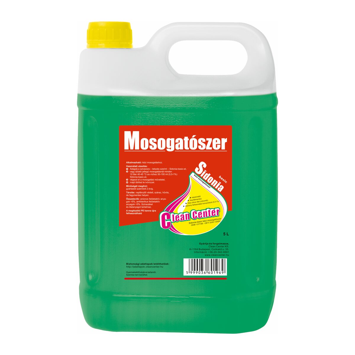 Sidonia-basic mosogatószer 5 liter