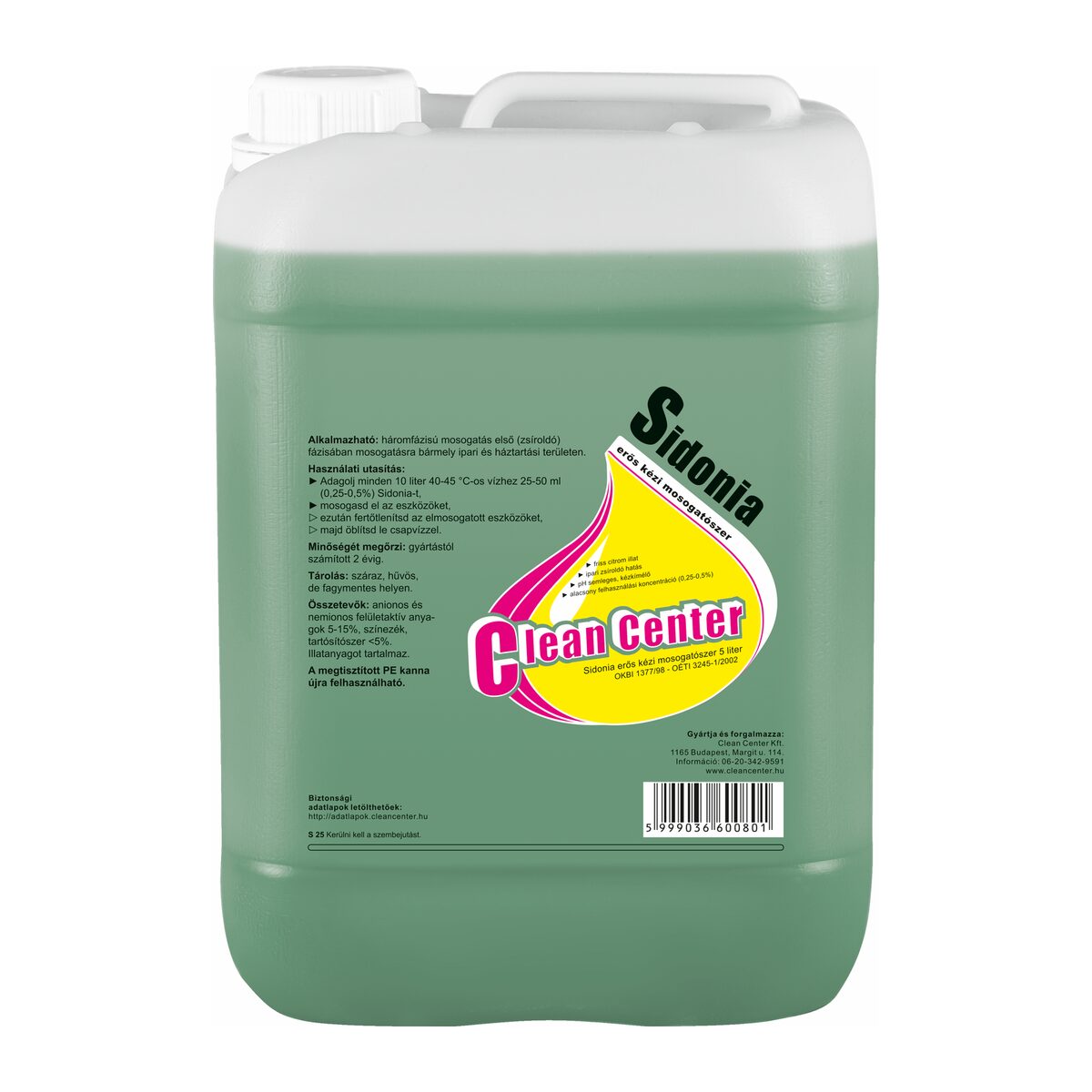 Sidonia-strong mosogatószer 5 liter