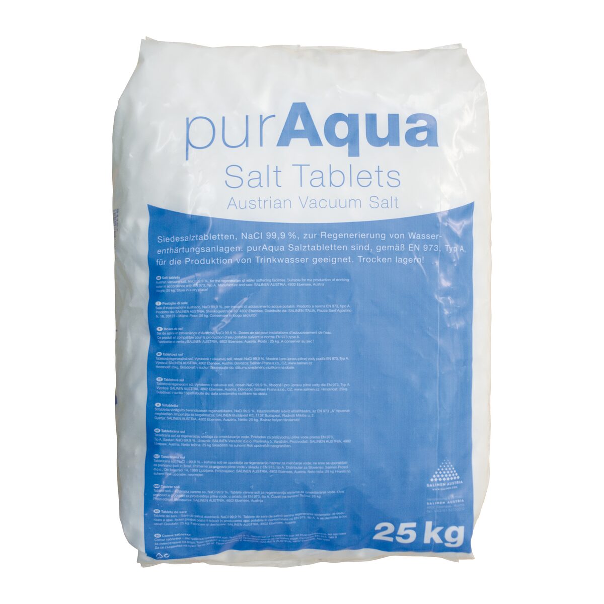Puraqua regeneráló sótabletta (25kg-os)
