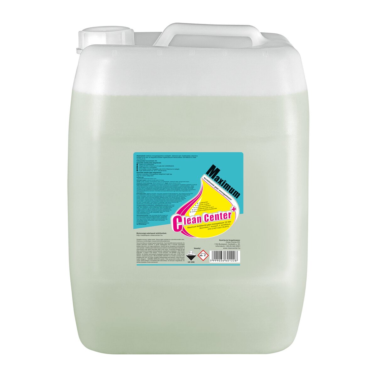 Maximum fertőtlenítő gépi mosogatószer 22 liter (26 kg)